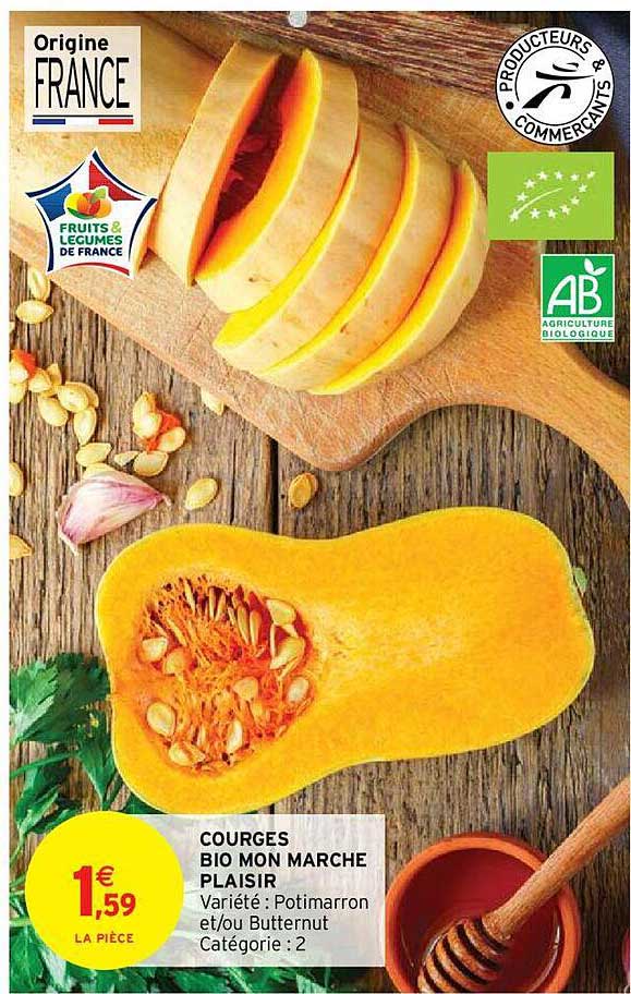 courges bio mon marché plaisir