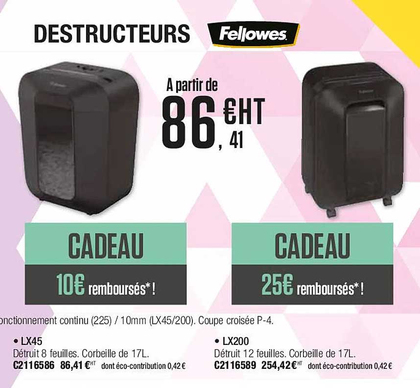Destructeurs Fellowes
