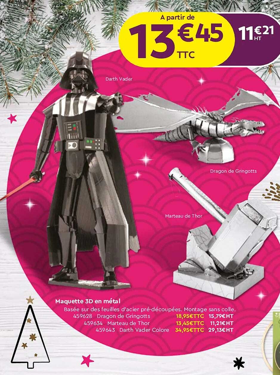 maquette 3d en métal, dragon de gringotts, marteau de thor