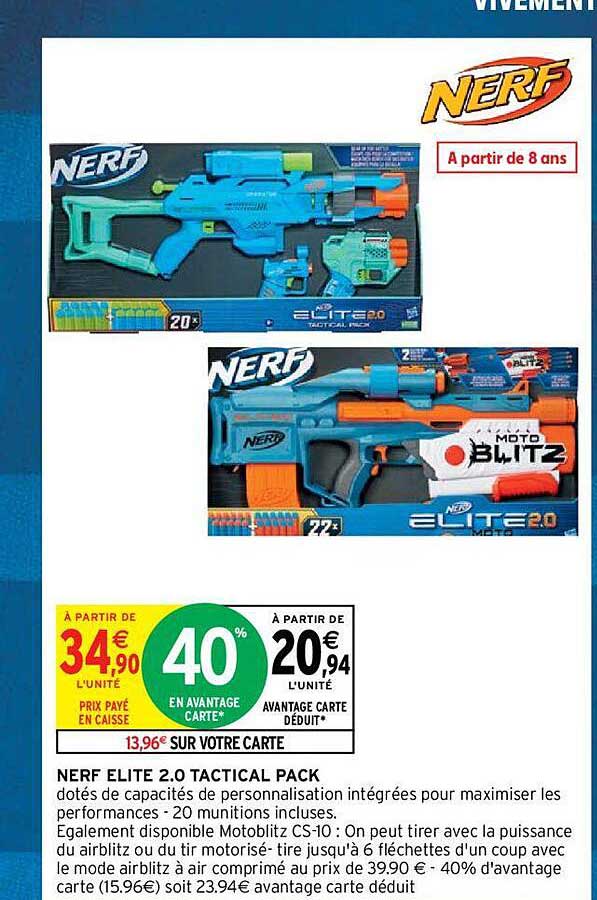 nerf elite 2.0 tactical pack
