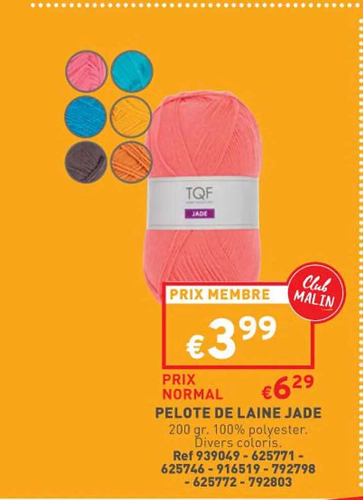 pelote de laine jade