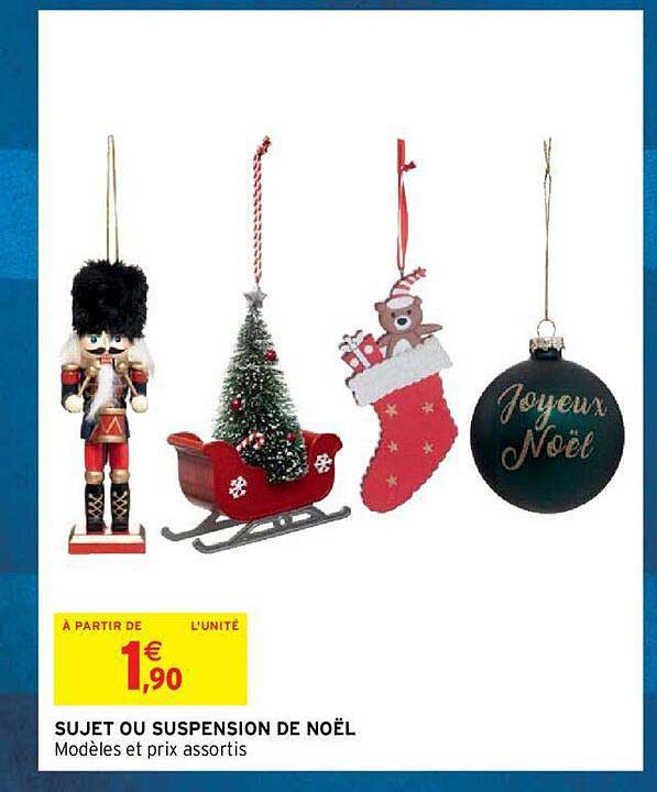 sujet ou suspension de noël