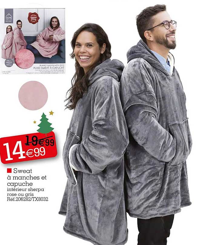 sweat à manches et capuche