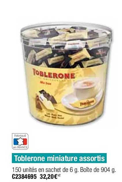 toblerone miniature assortis