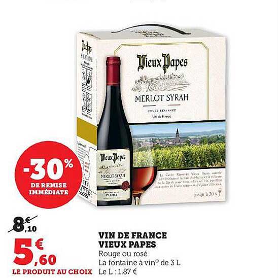 vin de france vieux papes