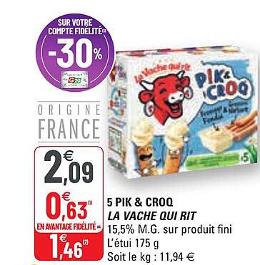 5 pik & croq la vache qui rit