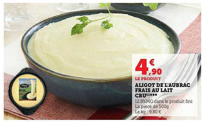 aligot de l'aubrac frais au lait cru