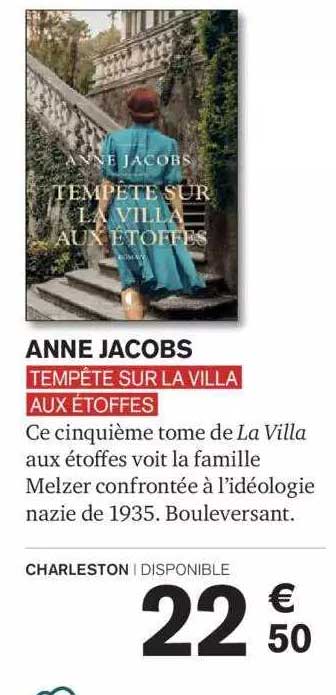 anne jacobs tempête sur la villa aux étoffes