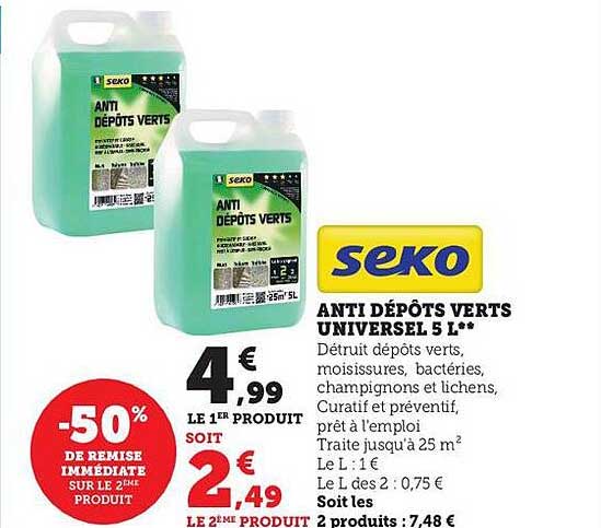 anti dépôts verts universel 5l