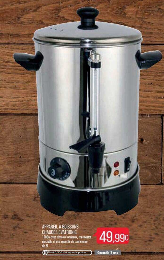 appareil à boissons chaudes evatronic