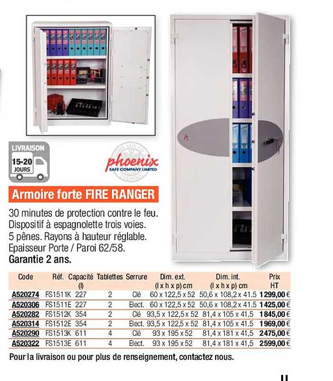 armoire forte fire ranger