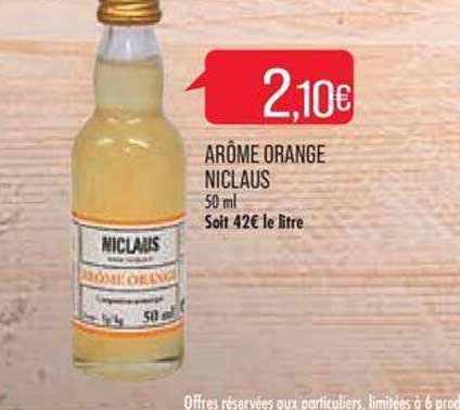 arôme orange niclaus