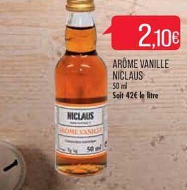 arôme vanille niclaus