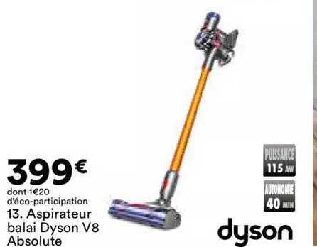 aspirateur balai dyson v8 absolute