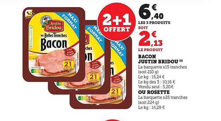 bacon justin bridou ou rosette