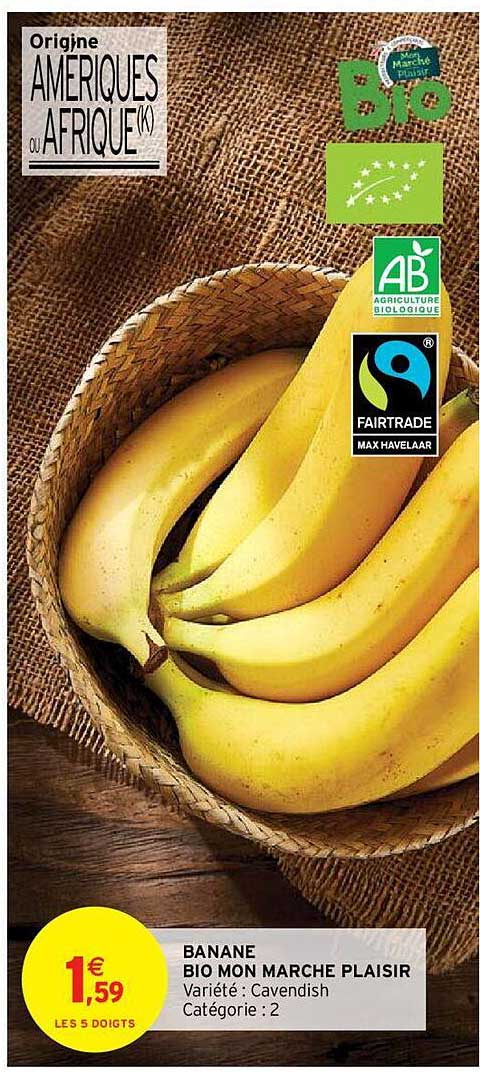 banane bio mon marché plaisir