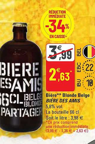 bière blonde belge bière des amis