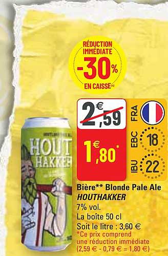 bière blonde pale ale houhakker