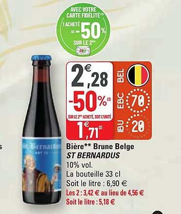 bière brume belge st bernardus
