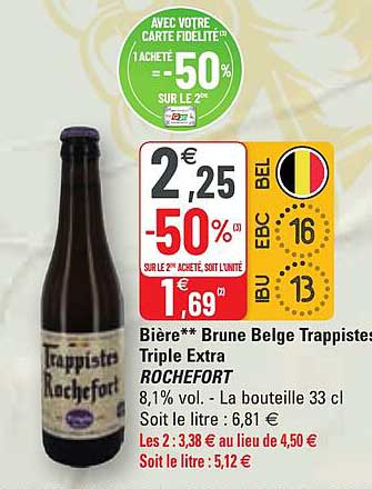bière brune belge trappistes triple extra rochefort