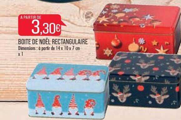 Boite De Noël Rectangulaire
