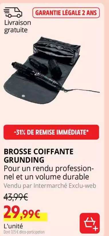 brosse coiffante grunding