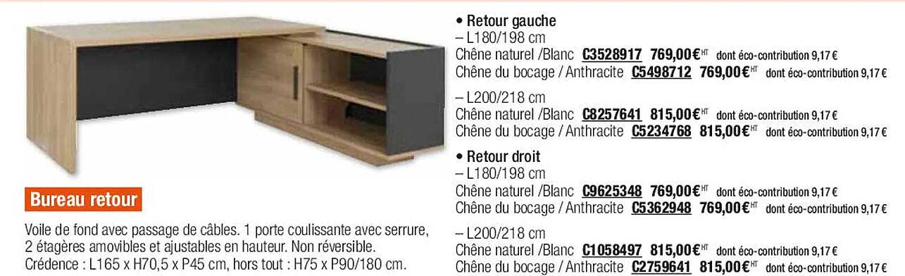 bureau retour