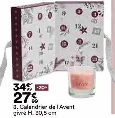 calendrier de l'avent givré