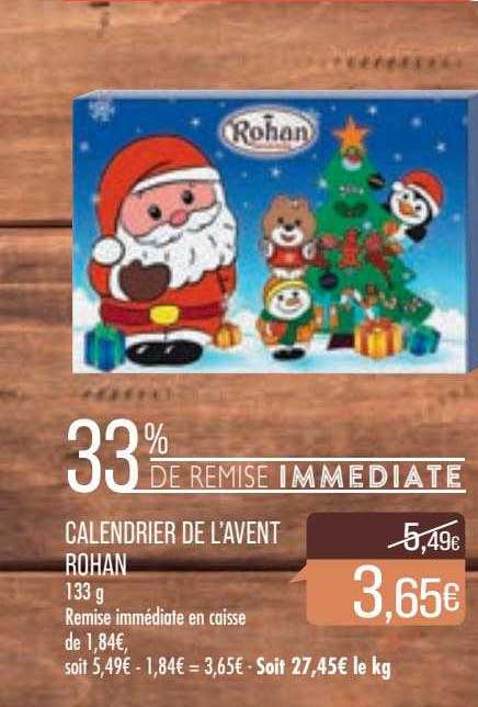 calendrier de l'avent rohan