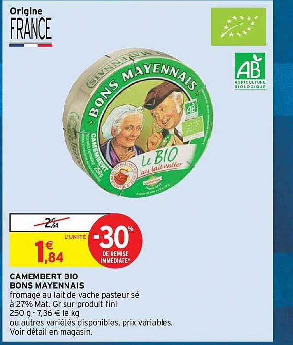 camembert bio bons mayennais