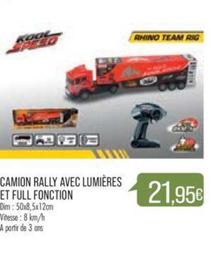 camion rally avec lumières et full fonction