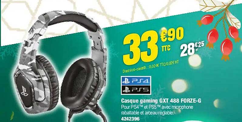 Casque Gaming Gxt 488 Forze-g