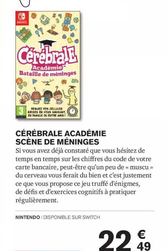 cérébrale académie scène de méninges