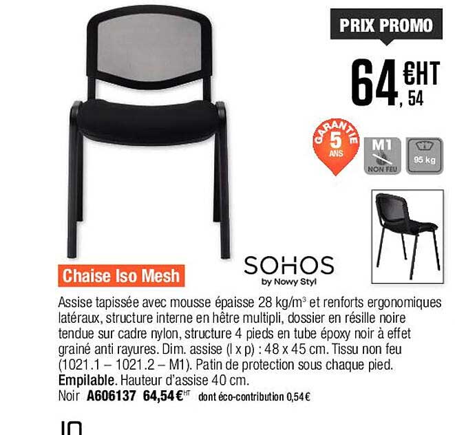 chaise iso mesh