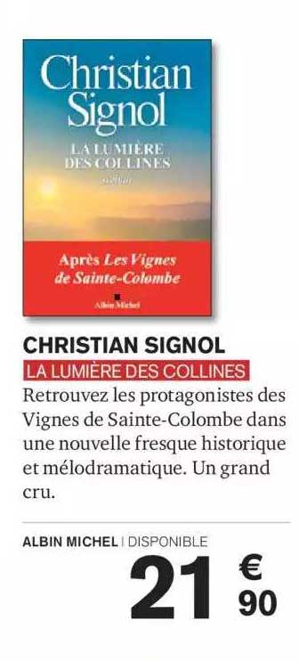 christian signol la lumière des collines