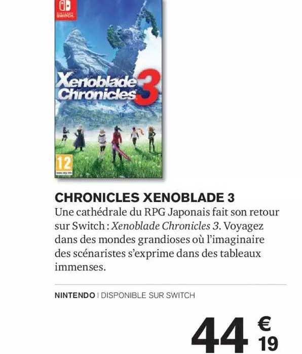 chronicles xenoblade 3
