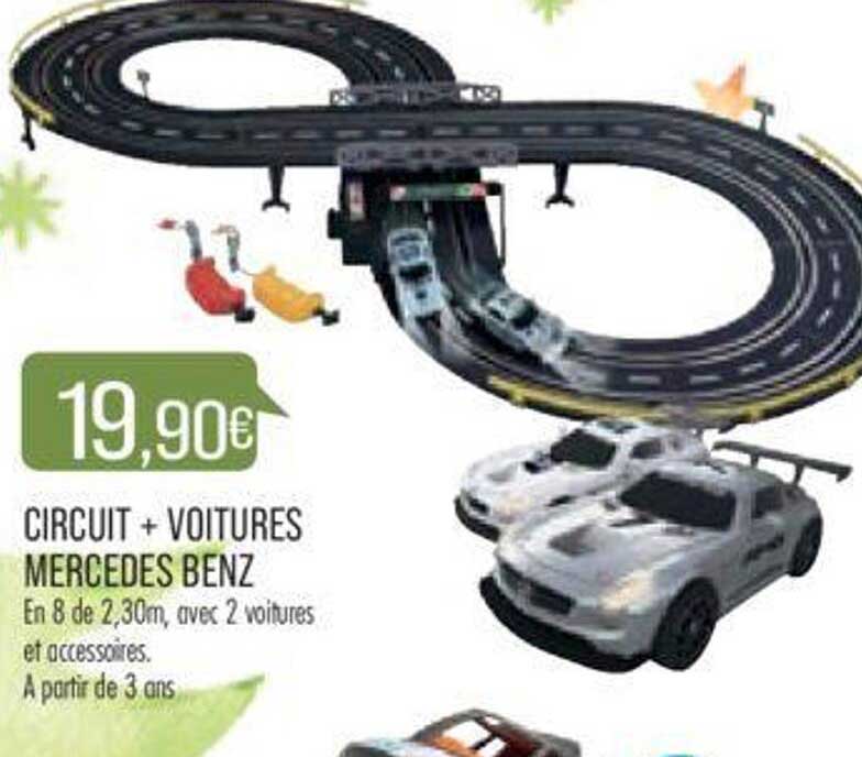 circuit + voitures mercedes benz