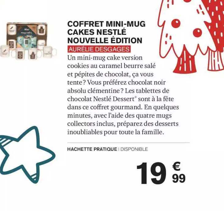 coffret mini-mug cakes nestlé nouvelle édition aurélie desgages