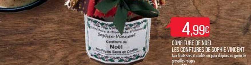 confiture de noël les confitures de sophie vincent