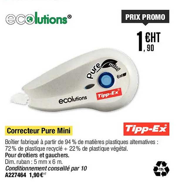 correcteur pure mini tipp-ex