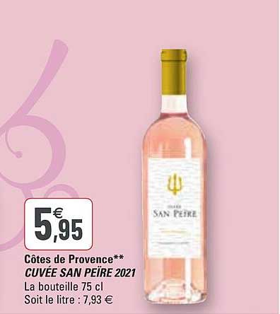 côtes de provence cuvée san peïre 2021