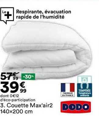 couette max'air2 dodo