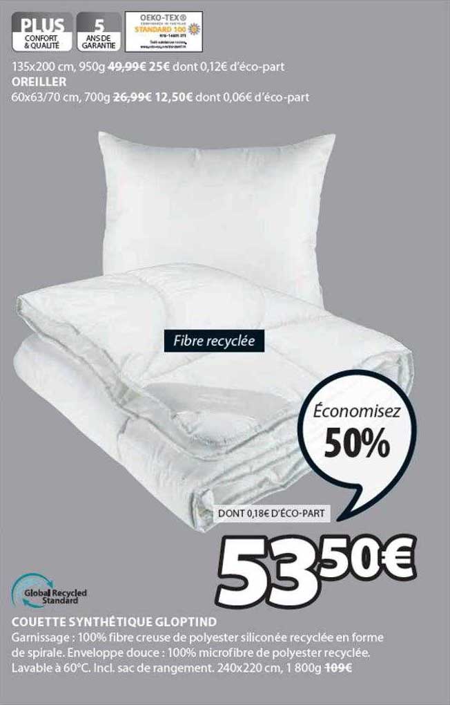 Couette Synthétique Gloptind