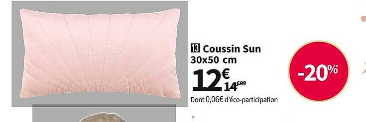 coussin sun 30x50 cm