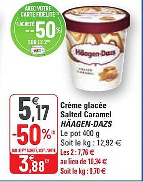crème glacée salted caramel häagen-dazs