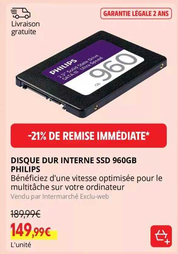 disque dur interne ssd 960gb philips