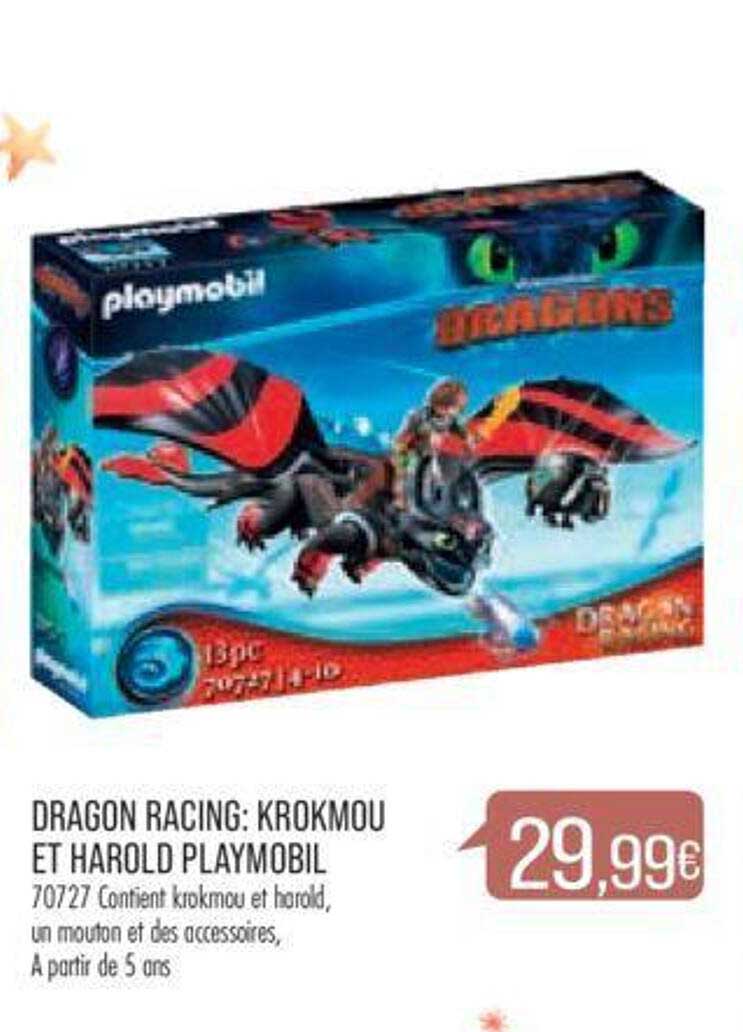 dragon racing : krokmou et harold playmobil