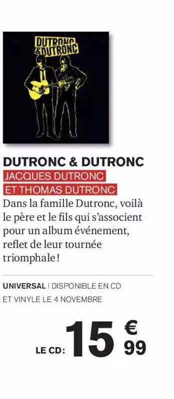 dutronc & dutronc jacques dutronc et thomas dutronc