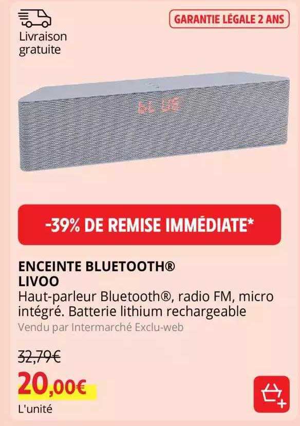 Enceinte Bluetooth Livoo