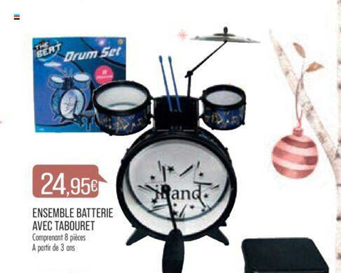 Ensemble Batterie Avec Tabouret